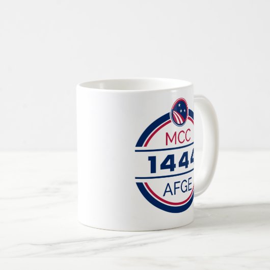 AFGE Local 1444 Kaffee Tasse (VorderseiteRechts)