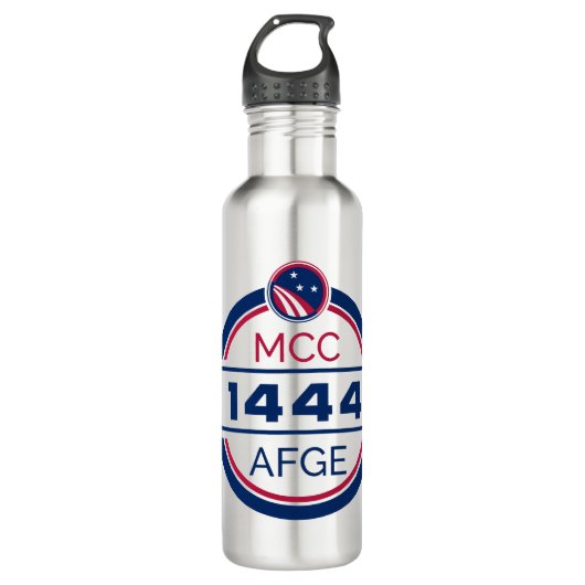 AFGE Local 1444 Wasser Flasche Stahl Edelstahlflasche (Vorderseite)