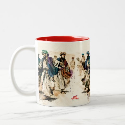 Afghan Athan Dance Coffee Tasse (Links)