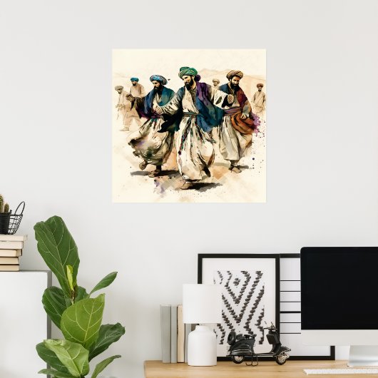 Afghan Athan Dance Poster (Heimbüro)