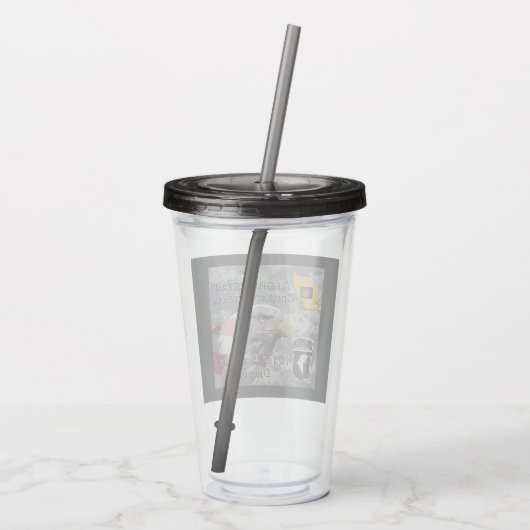 "Afghan Combat Veteran" - 101. Im Flugzeug Abteilu Acryltrinkbecher (Rückseite)