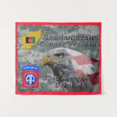 "Afghan Combat Veteran" - 82. Im Flugzeug Abteilun Wandteppich (Vorderseite (Horizontal))