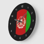 Afghan flag Wall Clocks Große Wanduhr (Winkel)