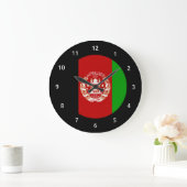 Afghan flag Wall Clocks Große Wanduhr (Zuhause)
