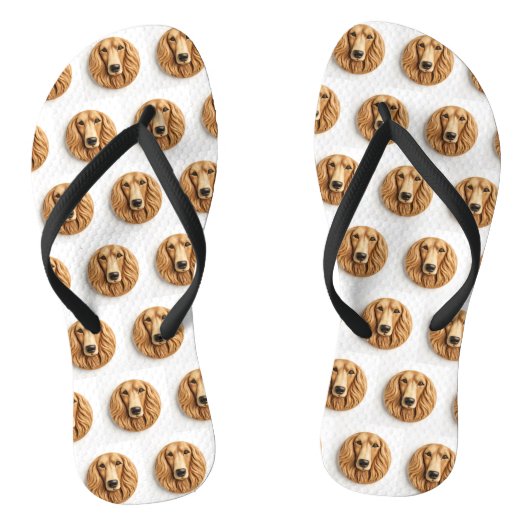Afghan Hound 3D Inspiriert Badesandalen (Fußbett)