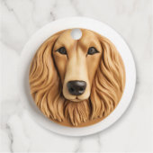 Afghan Hound 3D Inspiriert Geschenkanhänger (Rückseite)