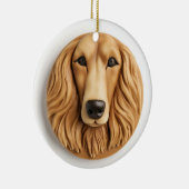 Afghan Hound 3D Inspiriert Keramik Ornament (Rechts)