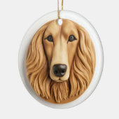 Afghan Hound 3D Inspiriert Keramik Ornament (Links)