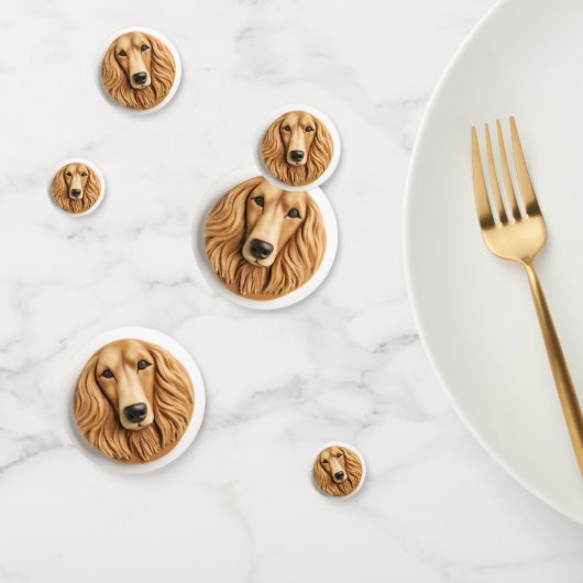 Afghan Hound 3D Inspiriert Konfetti (Gruppe)