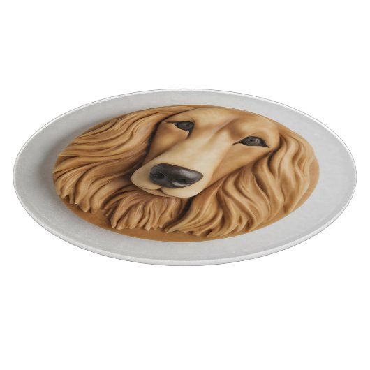 Afghan Hound 3D Inspiriert Schneidebrett (Ecke)