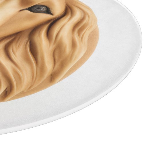 Afghan Hound 3D Inspiriert Schneidebrett (Ecke)