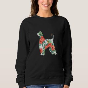 Afghan Hound Aloha Hawaiian Dog Sweatshirt