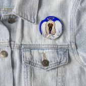 Afghan Hound Angel Button (Beispiel)