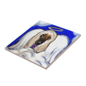 Afghan Hound Angel Fliese (Seite)
