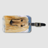 Afghan Hound Angel Gepäckanhänger (Vorderseite (Horizontal))