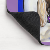 Afghan Hound Angel Mousepad (Ecke)