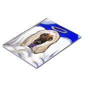 Afghan Hound Angel Notizblock (Linke Seite)