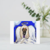 Afghan Hound Angel Postkarte (Stehend Vorderseite)