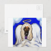 Afghan Hound Angel Postkarte (Vorne/Hinten)