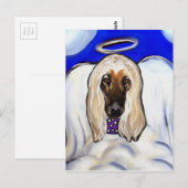 Afghan Hound Angel Postkarte (Vorne/Hinten)