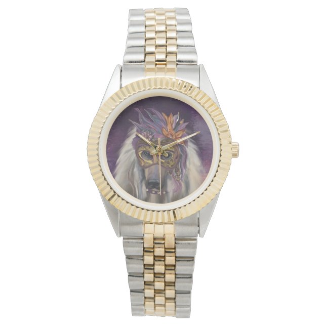 AFGHAN HOUND ARMBANDUHR (Vorderseite)