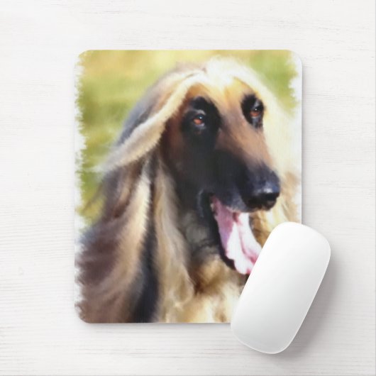 Afghan Hound Art Geschenke Mousepad (Mit Mouse)