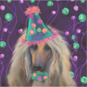 AFGHAN HOUND AUFKLEBER (Vorderseite)