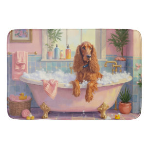 Afghan Hound Badzeit Elegante Badezimmerdekoration Badematte
