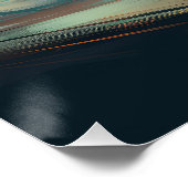 Afghan Hound Beach Surfmalerei Poster (Ecke)