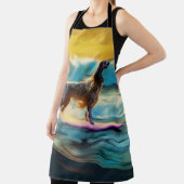 Afghan Hound Beach Surfmalerei Schürze (InSitu)