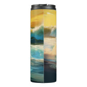 Afghan Hound Beach Surfmalerei Thermosbecher (Rückseite)