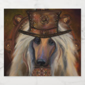 AFGHAN HOUND BIERFLASCHENETIKETT (Einzelnes Label)