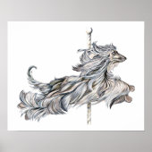 Afghan Hound Carousel Jump Poster (Vorne)
