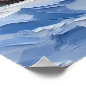 Afghan Hound Christmas Boat Holiday Poster (Ecke)