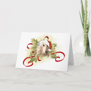 Afghan Hound Christmas Cards Feiertagskarte