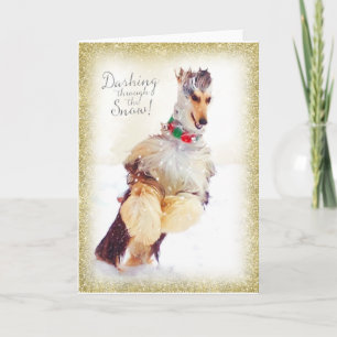 Afghan Hound Christmas Cards Feiertagskarte