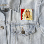 Afghan Hound Color Block Button (Beispiel)