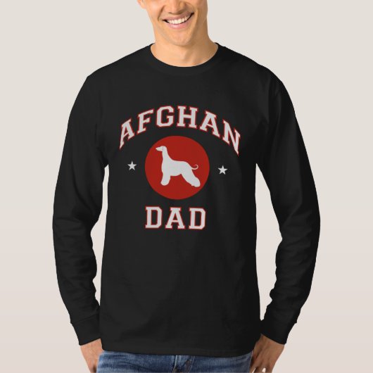 Afghan Hound Dad T-Shirt (Vorderseite)
