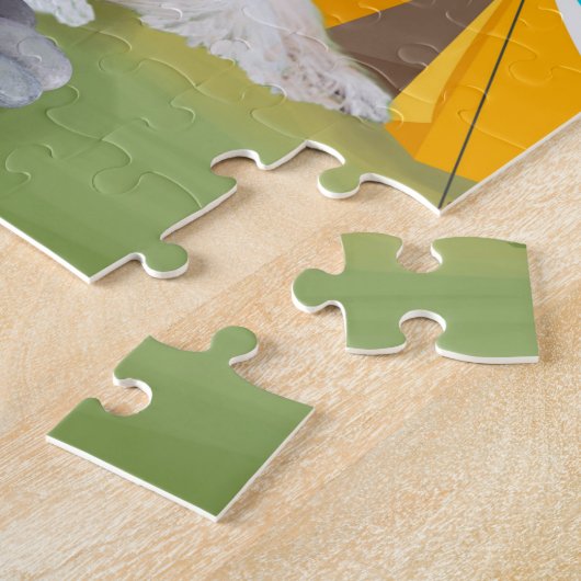 Afghan Hound Dog Camping Puzzle (Seite)