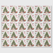 Afghan Hound Dog Holiday Tree Geschenkpapier (Flach)