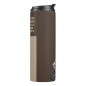 Afghan Hound Dog, muscular, tattooed, bodybuilder  Thermosbecher (Nach links gedreht)