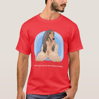 Afghan Hound Dog Ofhe Coolestazi Dog Freundinnen T-Shirt