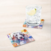 Afghan Hound Dog Paper Untersetzer (Vor Ort)
