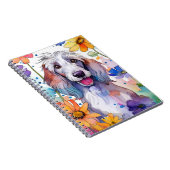 Afghan Hound Dog Spiral Notebook Notizblock (Rechte Seite)