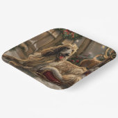 Afghan Hound Dog Weihnachtsfest Pappteller (Gewinkelt)