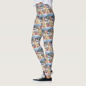 Afghan Hound Dog Winter Wunderland Weihnachtsfreud Leggings (Links)