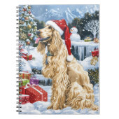 Afghan Hound Dog Winter Wunderland Weihnachtsfreud Notizblock (Vorderseite)