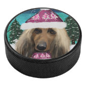 Afghan Hound Eishockey Puck (3/4)