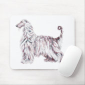Afghan Hound Elegance Mousepad (Mit Mouse)