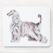 Afghan Hound Elegance Mousepad (Vorne)